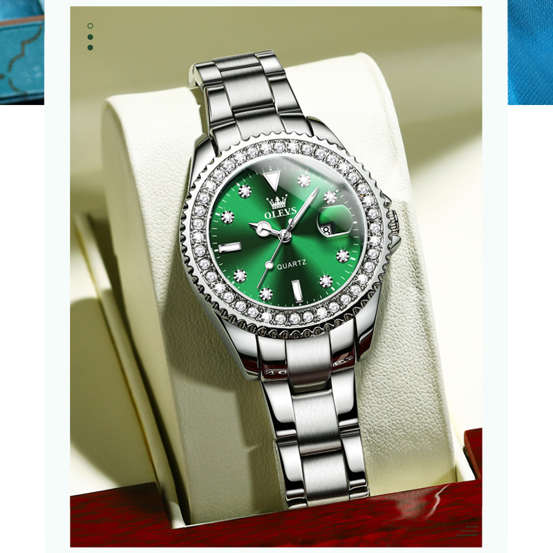 Fashion Couple Watch Luxury Cl - Luxury Watch With Green Dial incelemesi ve fiyatı