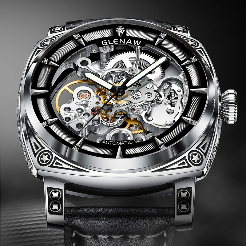 GLENAW Men Watches Top Brand L - Luxury Watch Engraving incelemesi ve fiyatı