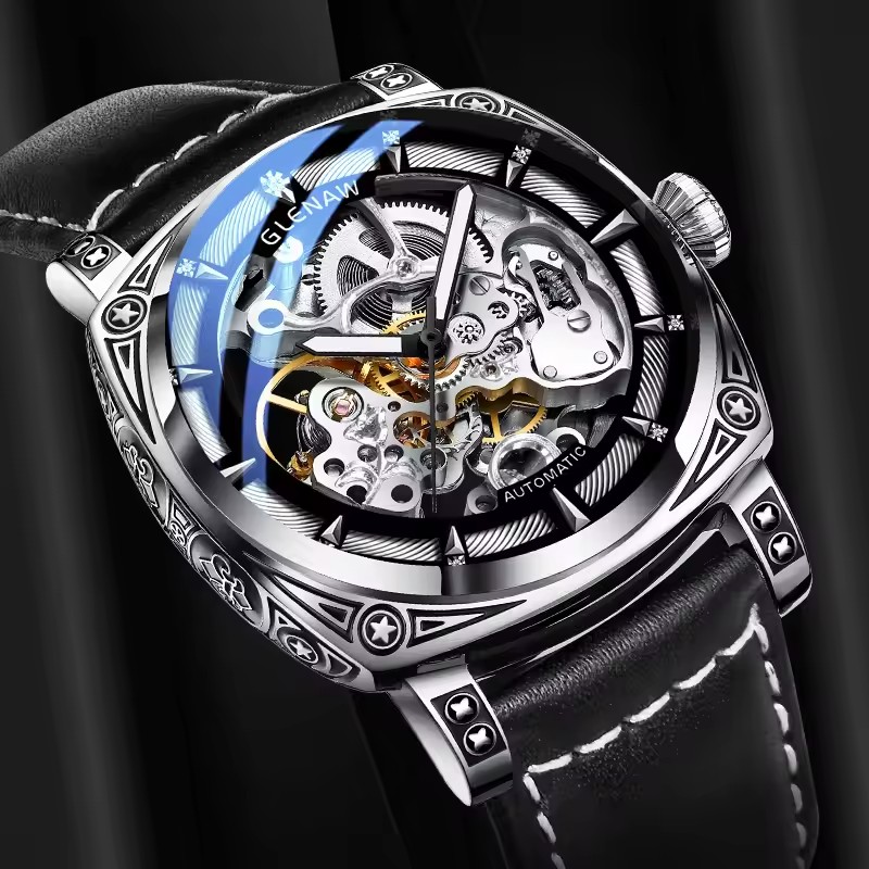 GLENAW Men Watches Top Brand L - Luxury Watch Engraving incelemesi ve fiyatı