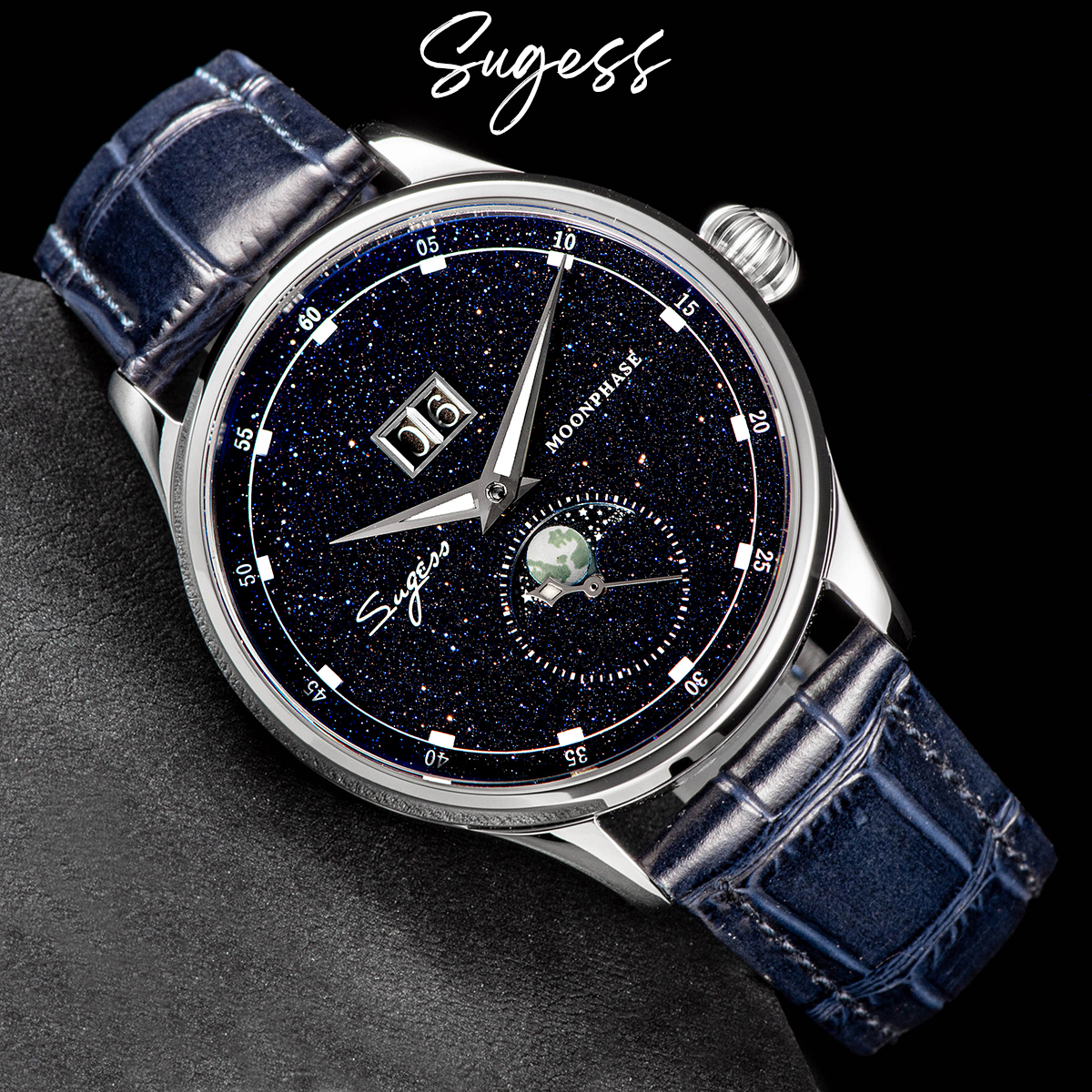 Sugess Mens Watch Limited Edit - Moonphase Complication Watch incelemesi ve fiyatı