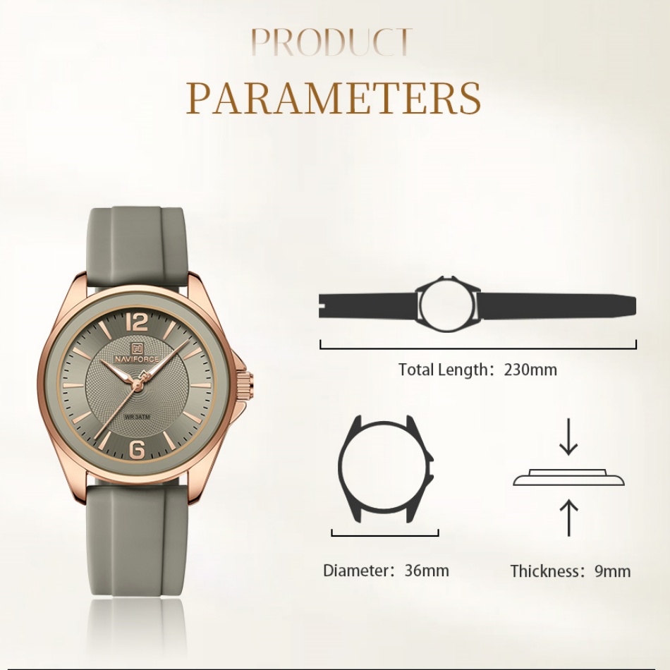 New Style NAVIFORCE Women's Wa - Luxury Watch Black incelemesi ve fiyatı