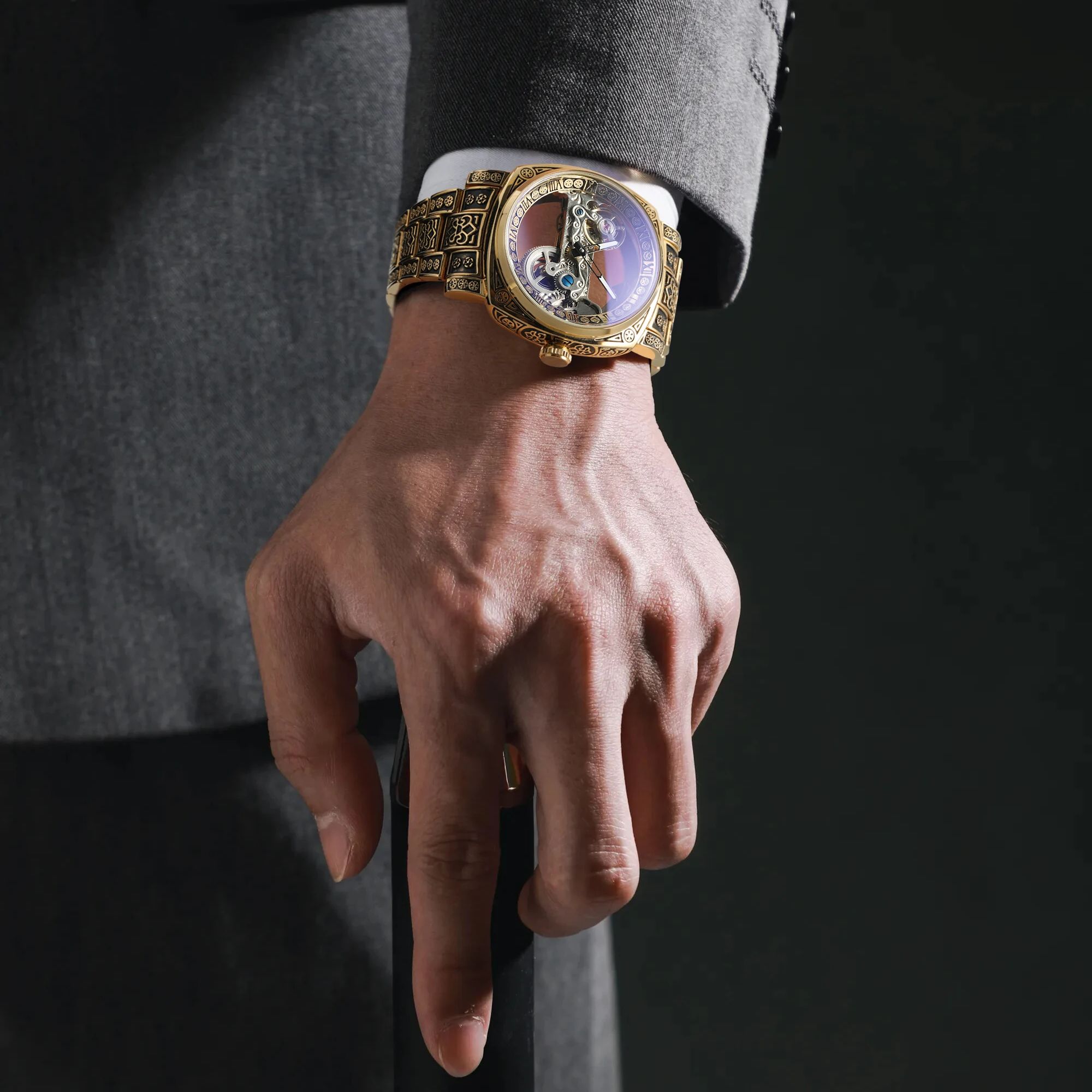 Forsining Retro Engraved Skele - Luxury Watch Engraving incelemesi ve fiyatı