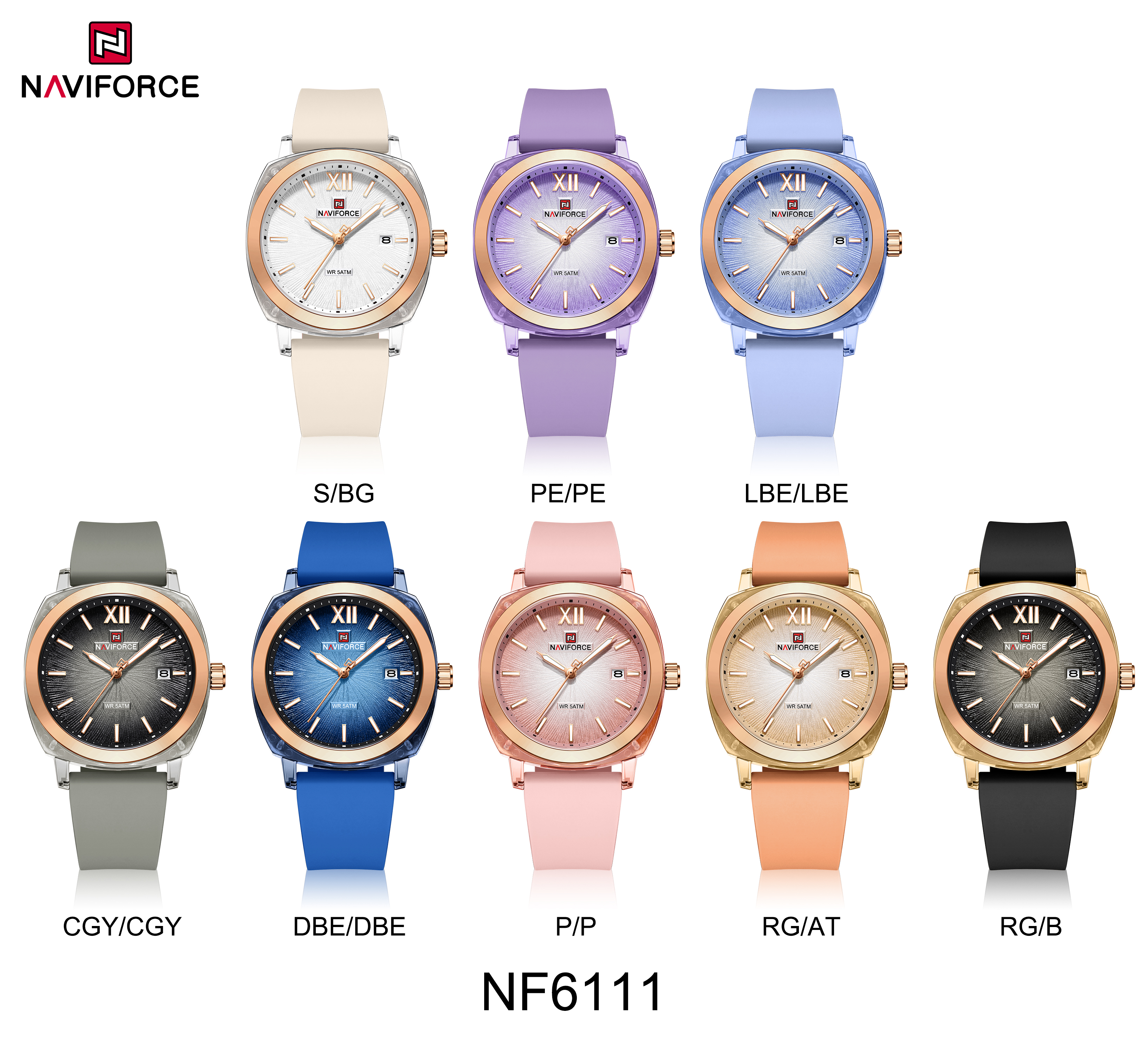Naviforce 6111 Candy colors Wa - Luxury Watch Black incelemesi ve fiyatı