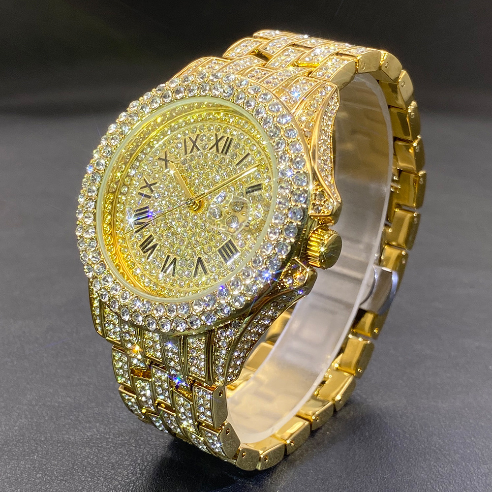 Big Gold Silver Black Wristwat - Luxury Watch Black incelemesi ve fiyatı