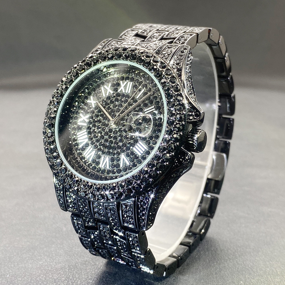 Big Gold Silver Black Wristwat - Luxury Watch Black incelemesi ve fiyatı