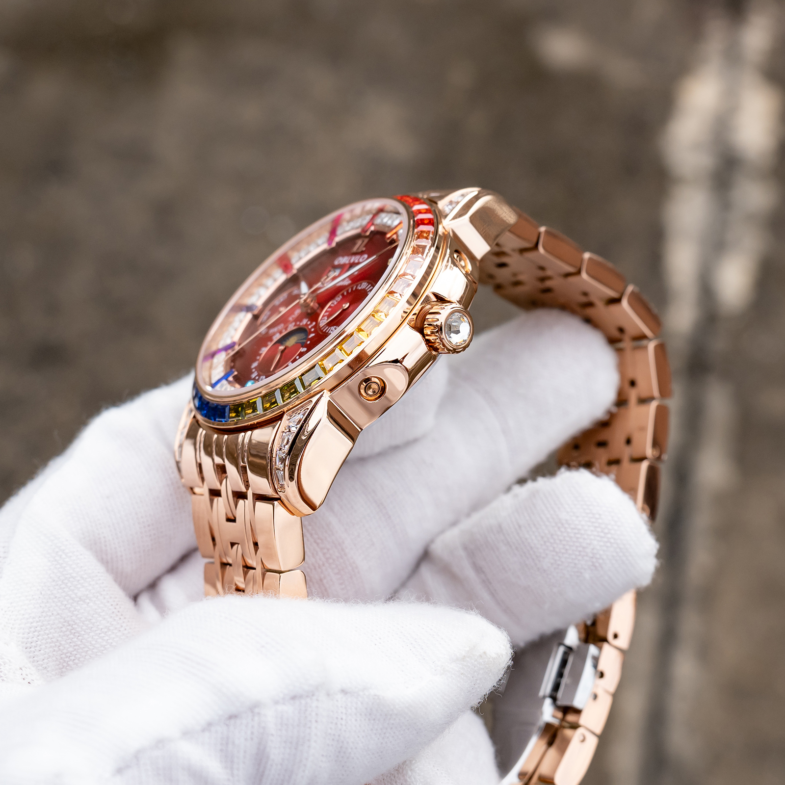 OBLVLO Men's Classic Mechanica - Moonphase Complication Watch incelemesi ve fiyatı
