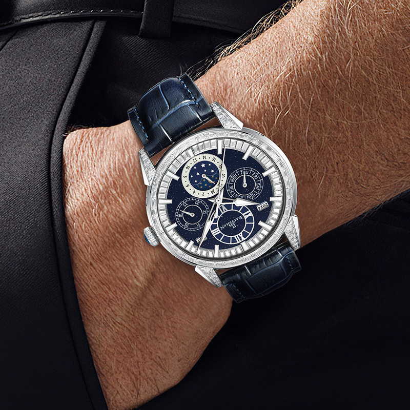 BAOFEILUN Iced out watch Autom - Moonphase Complication Watch incelemesi ve fiyatı