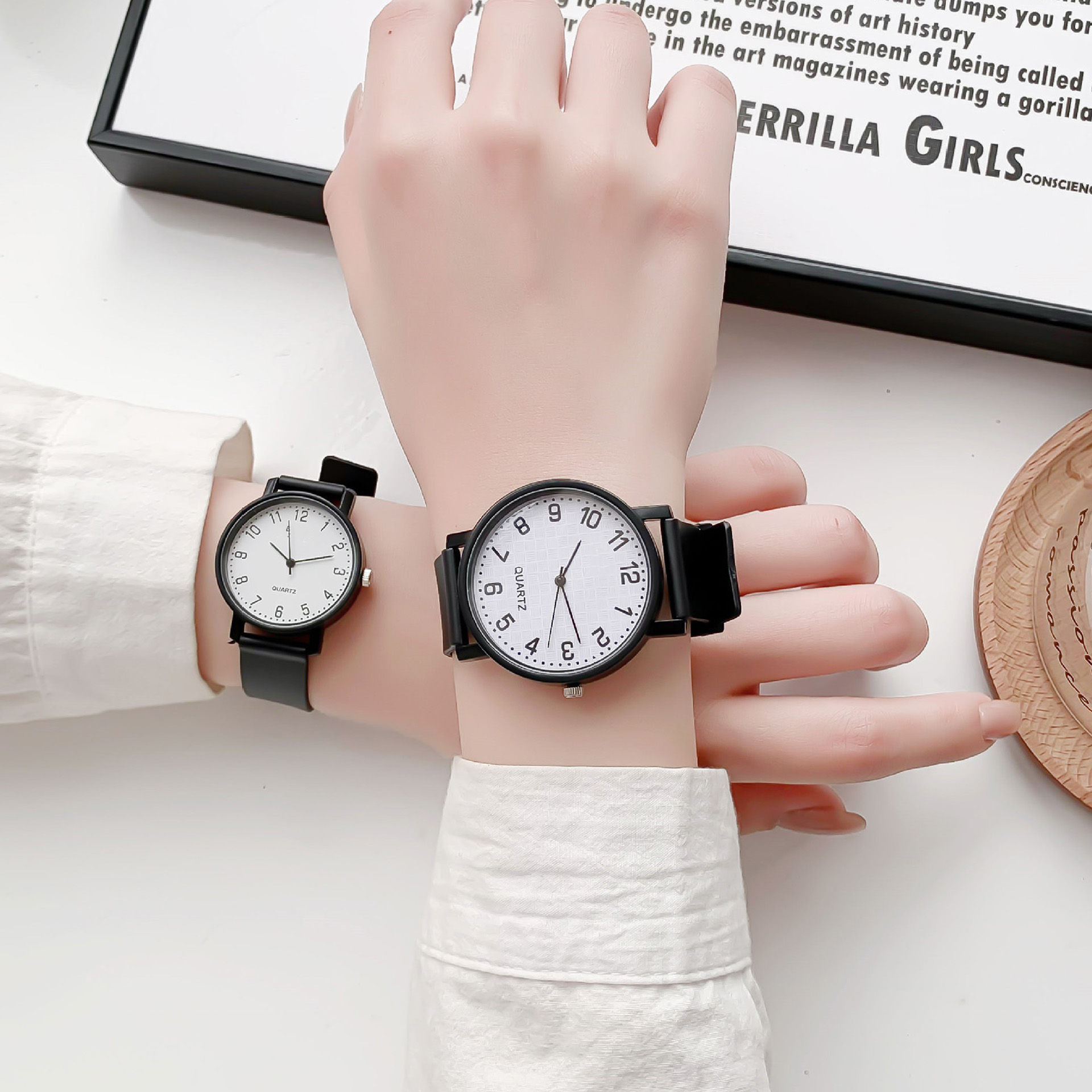 Simple Black Watch Quartz Watc - Luxury Watch Black incelemesi ve fiyatı
