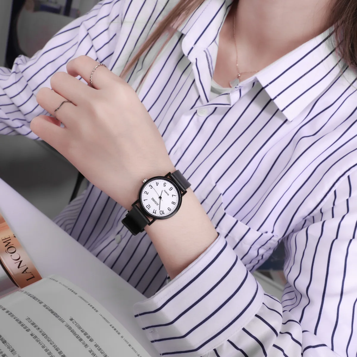 Simple Black Watch Quartz Watc - Luxury Watch Black incelemesi ve fiyatı
