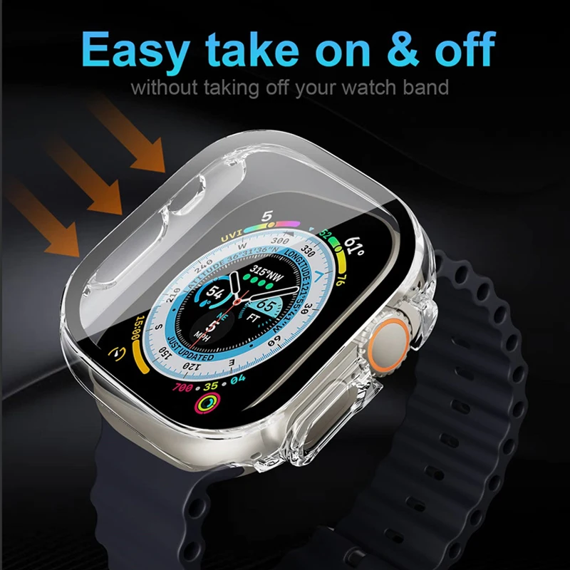 Glass+case For Apple Watch Ult - Luxury Watch Apple Bands incelemesi ve fiyatı